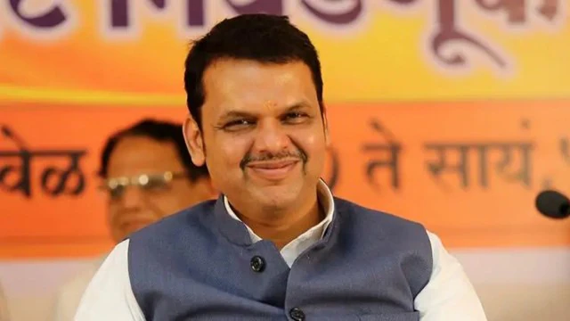 Maharashtra Deputy Chief Minister Devendra Fadnavis at a public event.