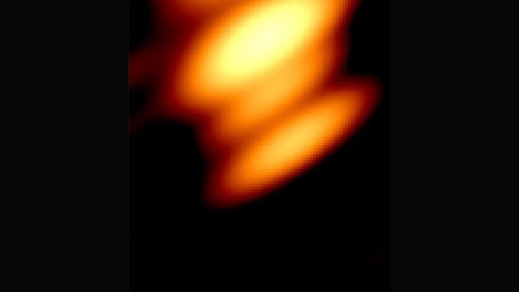 First-ever radio image of two supermassive black holes orbiting each other inside quasar OJ287, located 5 billion light-years away in the constellation Cancer. (PC: istock)