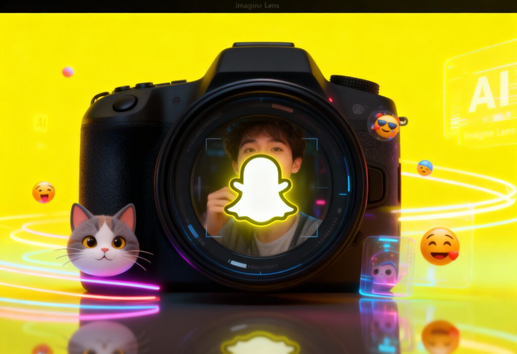 Snapchat’s new Imagine Lens turns your words into wild visuals type your prompt, and let AI bring your imagination to life in seconds. (Image: AI Generated)