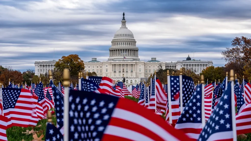The US Capitol building stands tall in Washington D.C. as the Senate passes a crucial funding bill to end the historic government shutdown, marking a key moment in American politics. (PC: Reuters)