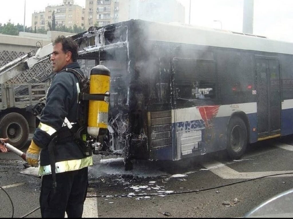 A view of the accident site near Medina where a bus carrying Indian Umrah pilgrims collided with a diesel tanker, resulting in multiple casualties. (PC: X)