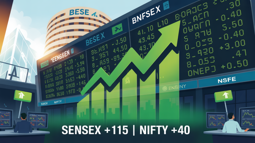 Indian stock markets opened higher on Wednesday as Sensex and Nifty gained in early trade, tracking positive global cues and sustained domestic investor buying. (Representative Image: AI Generated)