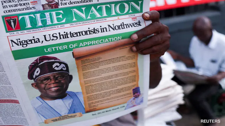 Smoke rises over a remote area in northwestern Nigeria following a US military airstrike targeting suspected Islamic State-linked militants, carried out in coordination with Nigerian authorities during the Christmas period. (PC: REUTERS)