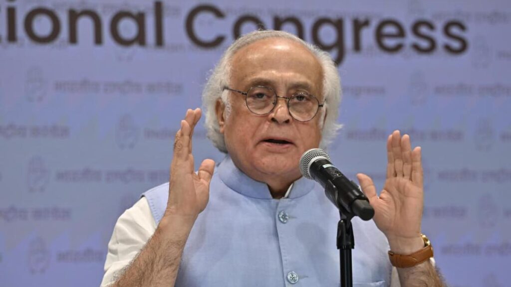 Congress leader Jairam Ramesh criticises the India–US interim trade agreement, calling it “asymmetrical” and questioning the Modi government’s trade and diplomatic strategy. (PC: The Hindu)