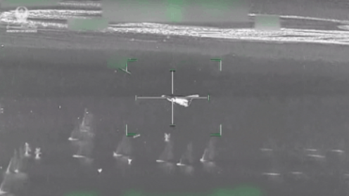 Thermal camera footage released by the UAE Ministry of Defence shows air defences intercepting Iranian Shahed drones during a recent aerial threat over the Gulf region.